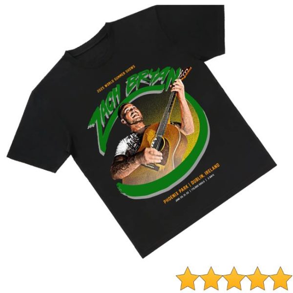 kenny Official Zach Bryan Uk Merch Shop Store Dublin Phoenix Park Black Shirts