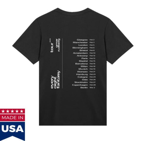 kenny Omar Rudberg Merch Enf Tour T Shirtxx