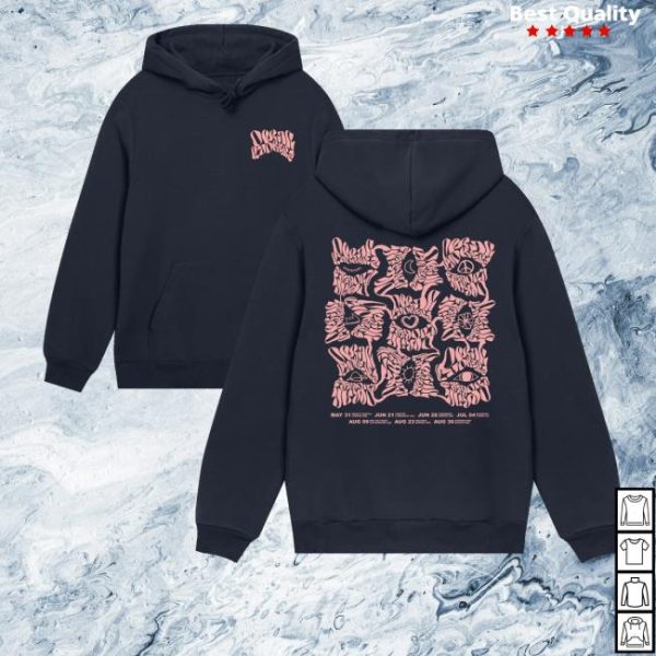 kenny Omar Rudberg Merch Navy Pink Summer Tour 2025 Hoodiev 1