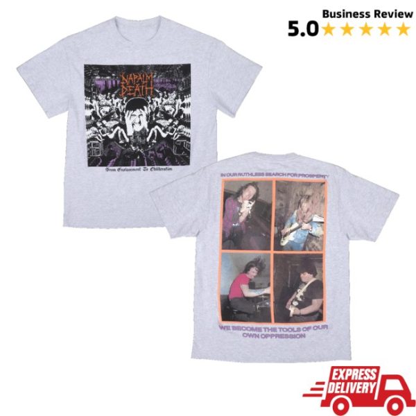 kenny Online Ceramics Merch Store Napalm Death From Enslavement To Obliteration Shirtss