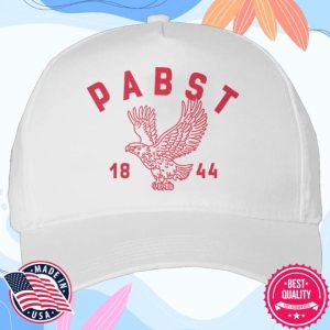 kenny Pabst Blue Ribbon Merch Pabst 1844 5 Panel Twill White Hat