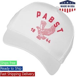 kenny Pabst Blue Ribbon Merch Pabst 1844 5 Panel Twill White Hat0 kenny Pabst Blue Ribbon Merch Pabst 1844 5 Panel Twill White Hat0