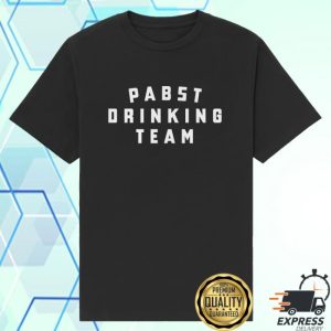 kenny Pabst Blue Ribbon Merch Pabst Drinking Team Black Tee