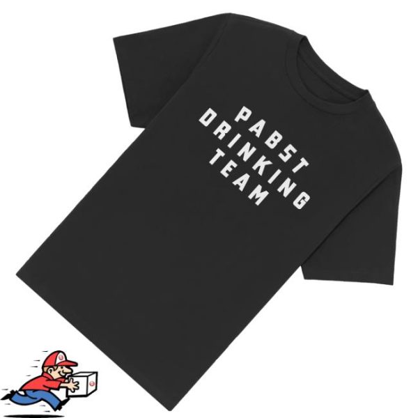 kenny Pabst Blue Ribbon Merch Pabst Drinking Team Black Tee0