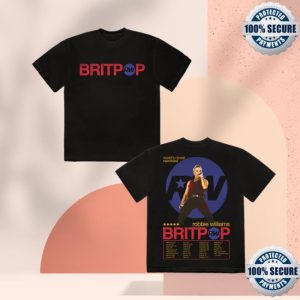 kenny Robbie Williams Merch 2025 Britpop Dated Tour T Shirt