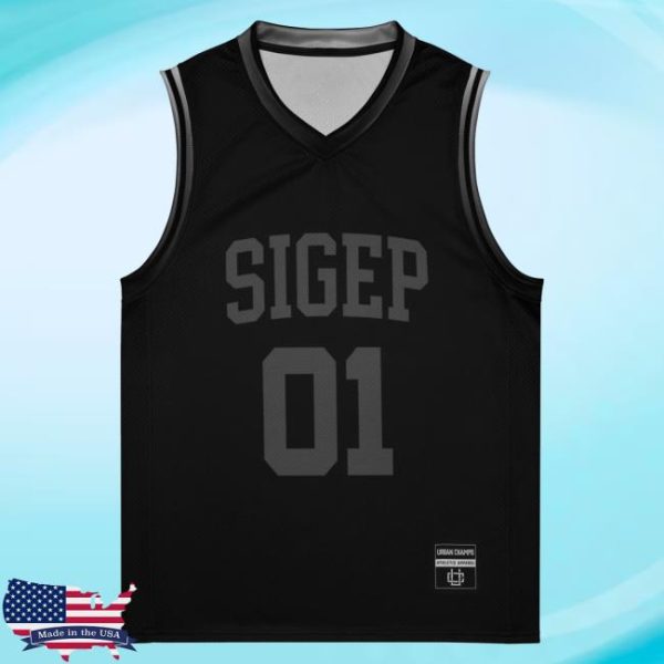 kenny Sigep Store Sigep Monochrome Basketball Jersey