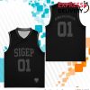 kenny Sigep Store Sigep Monochrome Basketball Jersey1