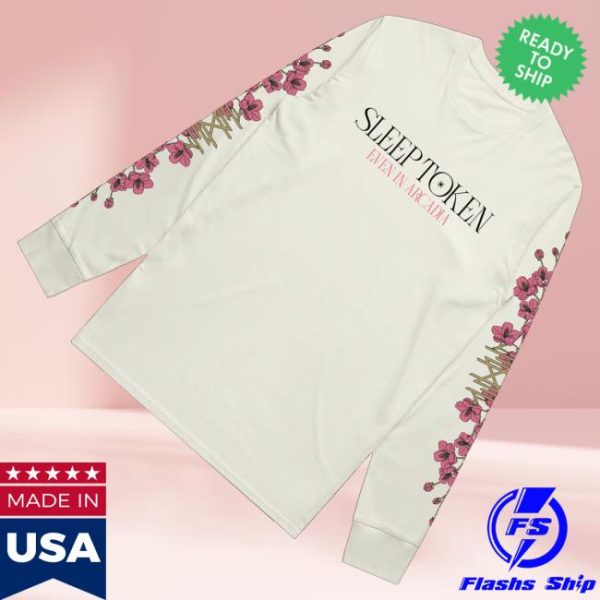 kenny Sleep Token Merch Even In Arcadia Floral Longsleeve Ecru0