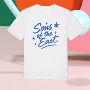 kenny Sons Of The East Merch Sons Of The East Cursive Font White T Shirt