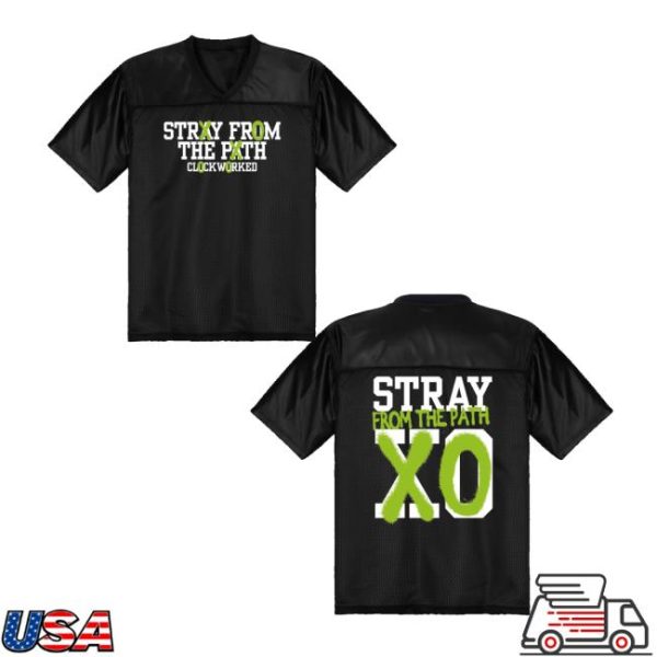 kenny Stray From The Path Merch Clockworked Football Jerseyv