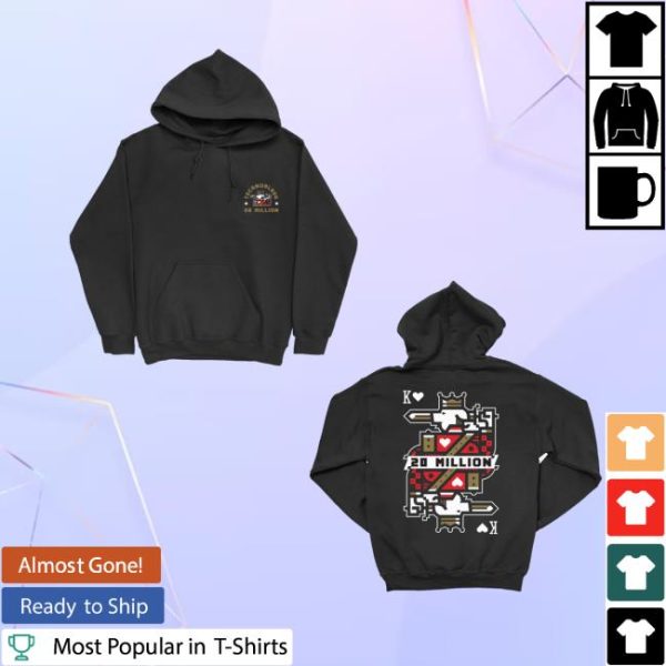 kenny Technoblade Merch 20 Million Subs Pullover Hoodiex