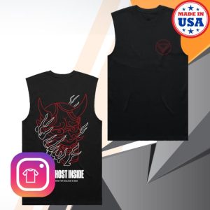 kenny The Ghost Inside Merch Mask Sleeveless Tee Black0 kenny The Ghost Inside Merch Mask Sleeveless Tee Black0