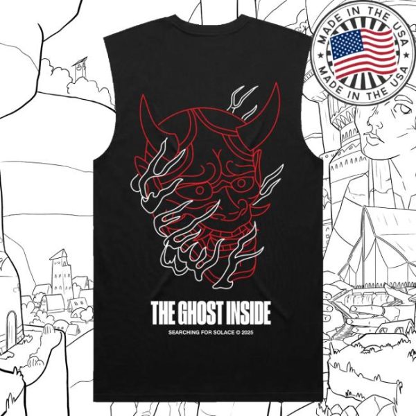 kenny The Ghost Inside Merch Mask Sleeveless Tee Black1