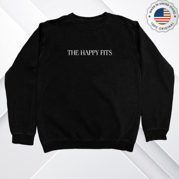 kenny The Happy Fits Merch Logo Crewneck Sweatshirt Black