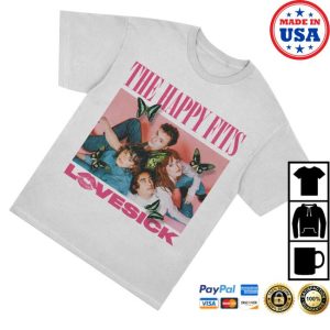 kenny The Happy Fits Merch Pink Logo Photo Shirt White0 kenny The Happy Fits Merch Pink Logo Photo Shirt White0