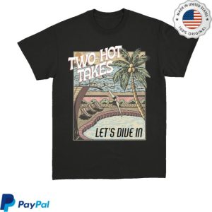 kenny Two Hot Takes Merch Lets Dive In Black T Shirt
