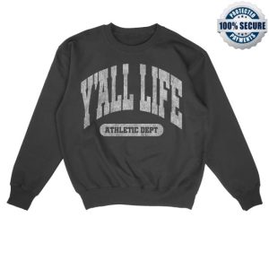 kenny Walker Hayes Merch Crewneck Yall Life Black