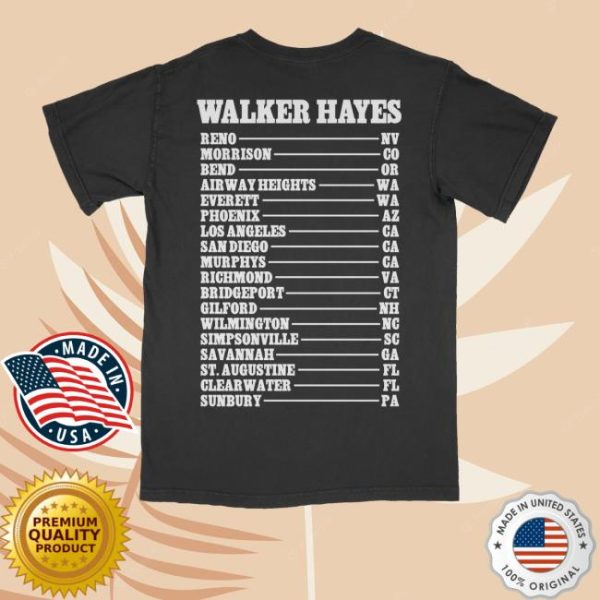 kenny Walker Hayes Official Merch Shop Store Photo Tour Tee 25 Shirt