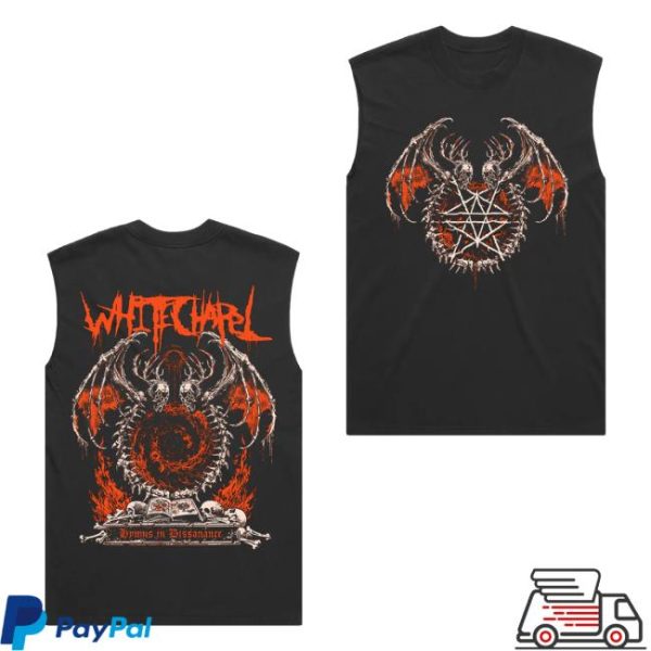 kenny Whitechapel Merch Sepulcher Faded Black Tank Top0