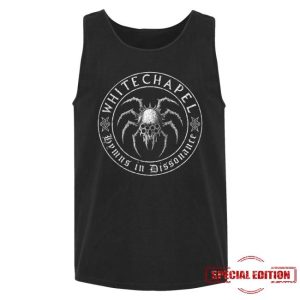kenny Whitechapel Merch Spider Skull Black Tank Top