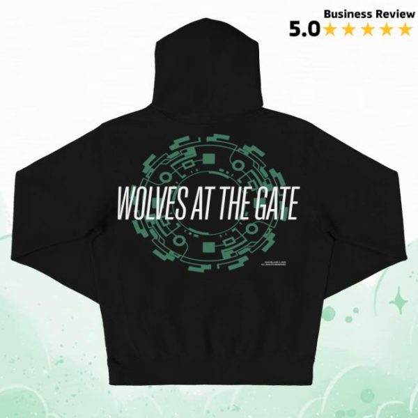 kenny Wolves At The Gate Merch Icon Hoodie Black