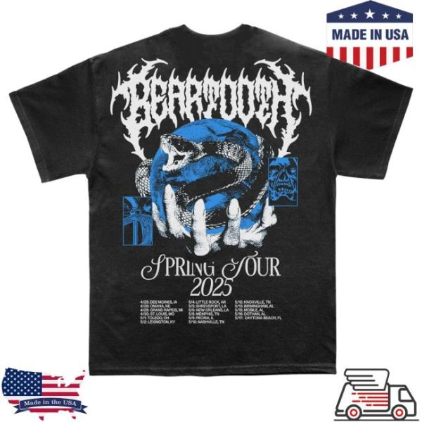 kenny sau Official Beartooth Band Merch Shop Store Blue Snake Tour Shirt