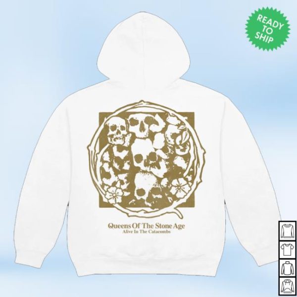 kenny sau Official Queens Of The Stone Merch Shop Store Age Alive In The Catacombs Hoodie