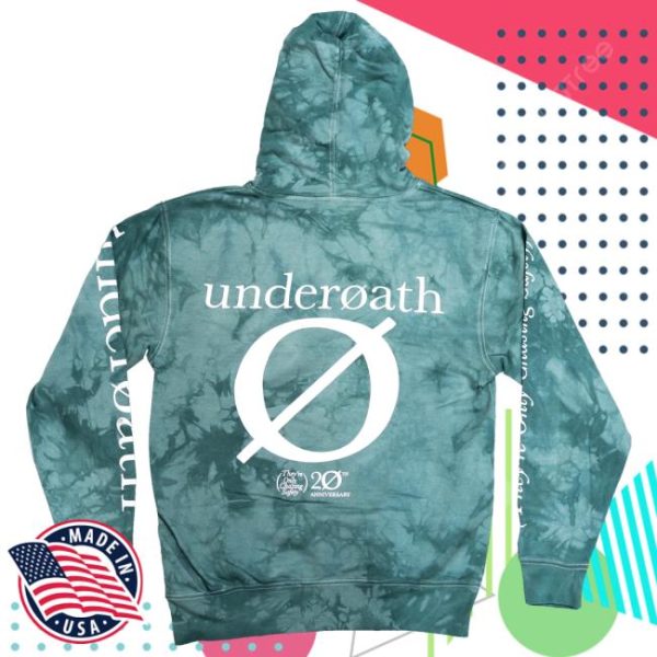 kenny sau Official Underoath777 Merch Shop Store Tocs Teal Tie Dye Hoodie 1