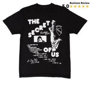 kenny trc Official Gracieabrams Merch Shop Store The Secret Of Us Graphic Black Shirt 1 kenny trc Official Gracieabrams Merch Shop Store The Secret Of Us Graphic Black Shirt 1