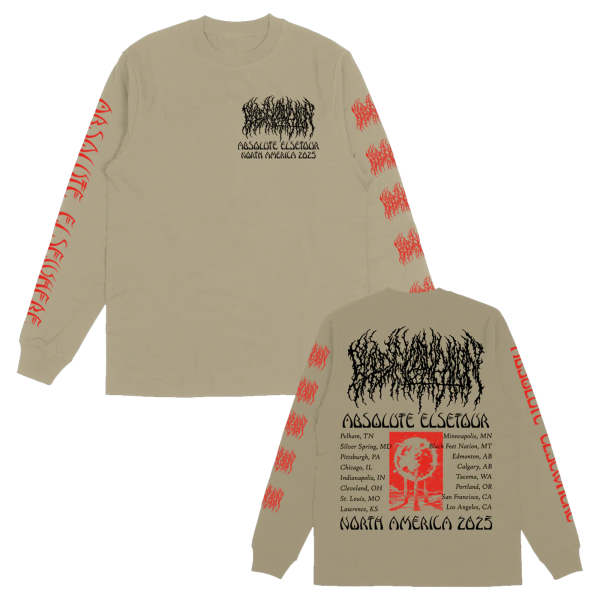 Official Blood Incantation Merch Shop Store Absolute Elsetour Summer 2025 Long Sleeve Shirt