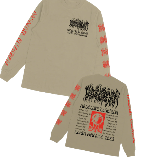 Official Blood Incantation Merch Shop Store Absolute Elsetour Summer 2025 Long Sleeve ShirtSS