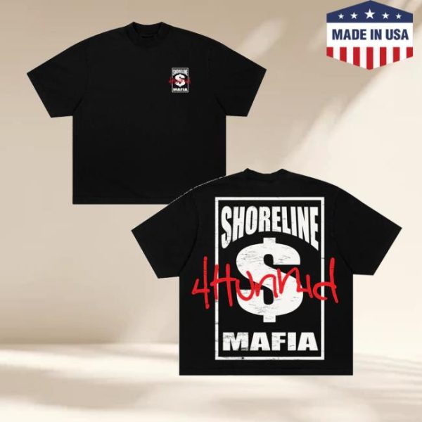 kenny 4Hunnid Merch 4Hunnid X Shoreline Mafia Cash Money Tee