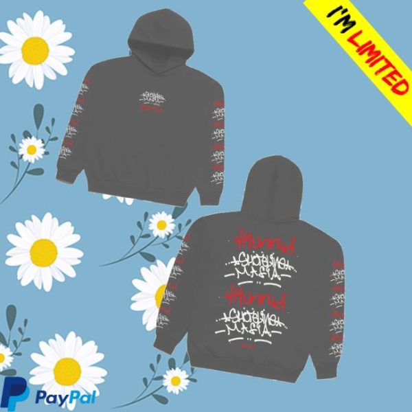 kenny 4Hunnid Merch 4Hunnid X Shoreline Mafia Tagger Hoodiev