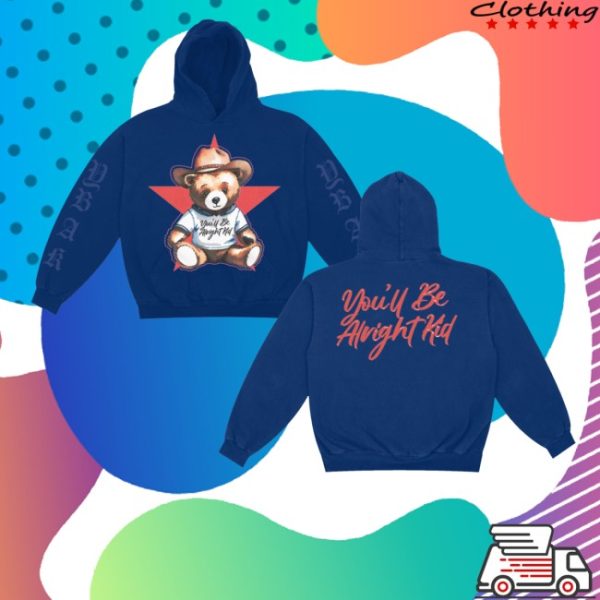 kenny Alex Warren Merch Store Youll Be Alright Kid Teddy Hoodiess