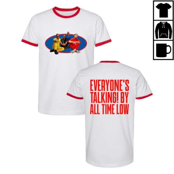 kenny All Time Low Merch Store Everyones Talking Ringer Shirtxs 1