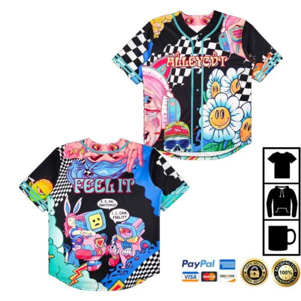 kenny Alleycvt Store Alleycvt Feel It Baseball Jersey1
