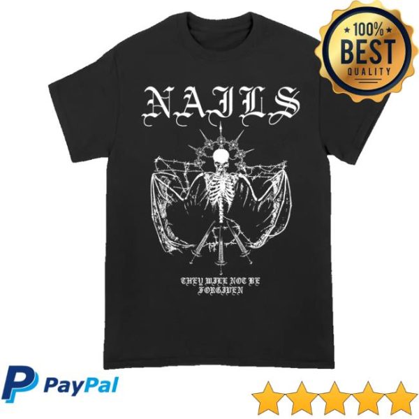 kenny Allin Merch Nails Not Be Forgiven Tee