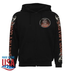 kenny Amon Amarth Merch Store Amon Amarth We Rule The Waves Zip Hoodie