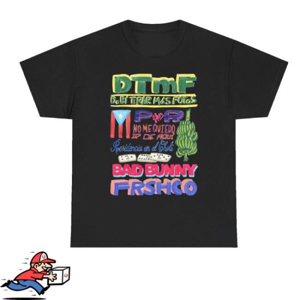 kenny Bad Bunny Merch Dtmf Merch Residencia Tour Black Tee