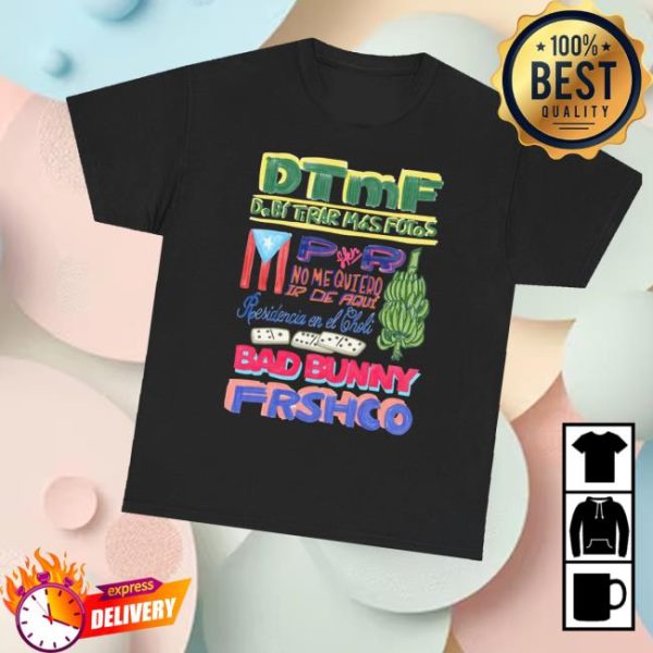 kenny Bad Bunny Merch Dtmf Merch Residencia Tour Black Teeb