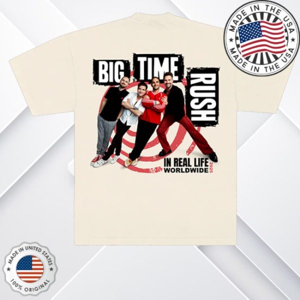 kenny Big Time Rush Merch Store Btr In Real Life Worldwide 2025 Tour Shirt