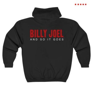 kenny Billy Joel Shop Merch Billy Joel And So It Goes Title Zip Hoodie