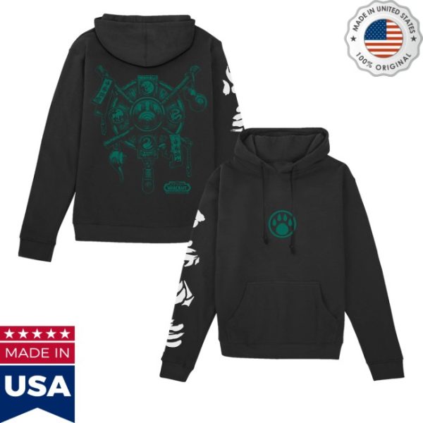 kenny Blizzard Gear Store World Of Warcraft Mists Of Pandaria Pandaren Crest Black Pullover Hoodiess