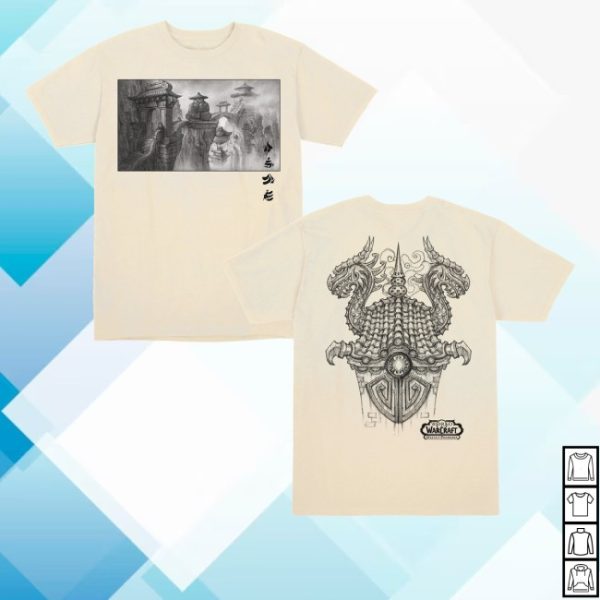 kenny Blizzard Gear Store World Of Warcraft Mists Of Pandaria Sketch Shirtss