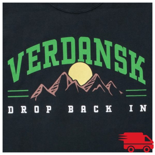 kenny Call Of Duty Merch Call Of Duty Warzone Verdansk Drop Back In Black Shirt0