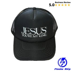 kenny Cecewinans Merch Jesus Youre My King Black Truckers kenny Cecewinans Merch Jesus Youre My King Black Truckers