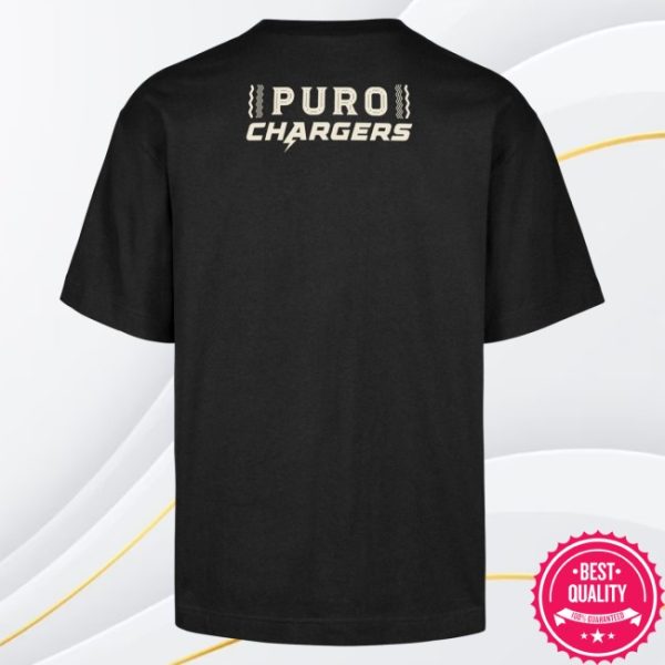 kenny Chargers Merch Mens 47 Black Los Angeles Chargers Puro Chargers Foundation Shirt