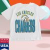 kenny Chargers Shop Gameday Couture White Los Angeles Chargers Oversized Classic Fierce Focus T Shirt