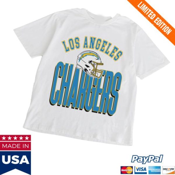 kenny Chargers Shop Gameday Couture White Los Angeles Chargers Oversized Classic Fierce Focus T Shirtv