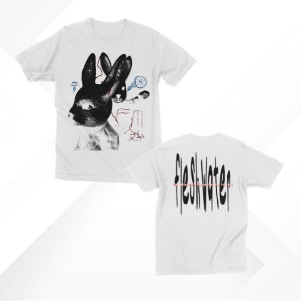 kenny Closed Casket Activities Merch Fleshwater White Rabbit Cement T Shirt
